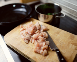 Geschnittenes Fleisch
